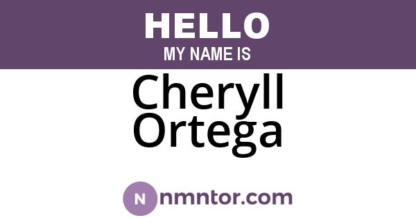 Cheryll Ortega