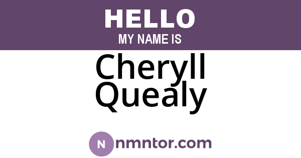 Cheryll Quealy