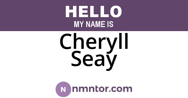 Cheryll Seay