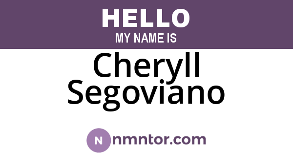 Cheryll Segoviano