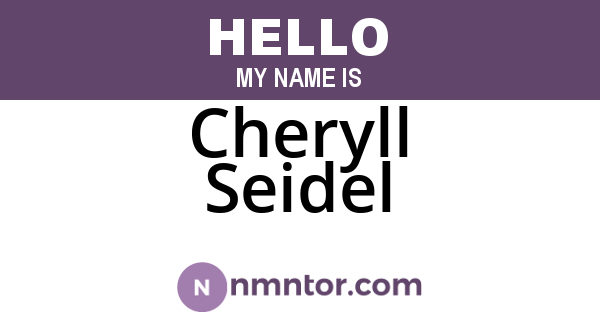 Cheryll Seidel