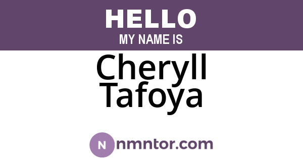 Cheryll Tafoya