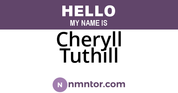 Cheryll Tuthill
