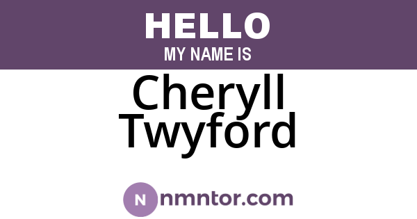 Cheryll Twyford