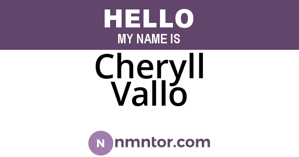 Cheryll Vallo