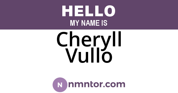 Cheryll Vullo