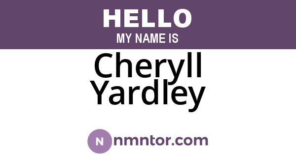 Cheryll Yardley