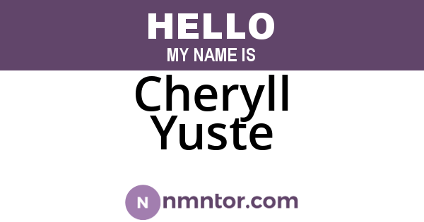 Cheryll Yuste