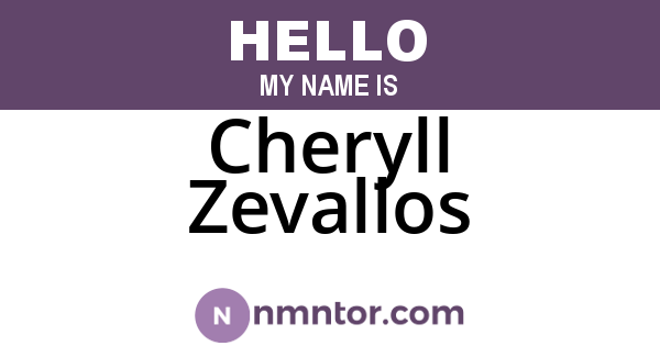 Cheryll Zevallos