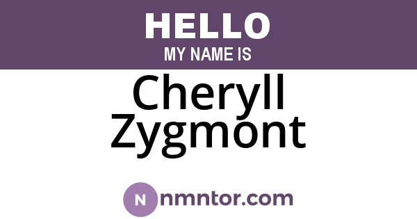 Cheryll Zygmont