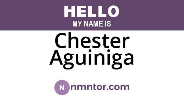 Chester Aguiniga