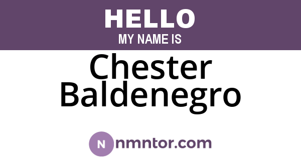 Chester Baldenegro