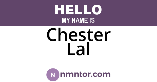 Chester Lal