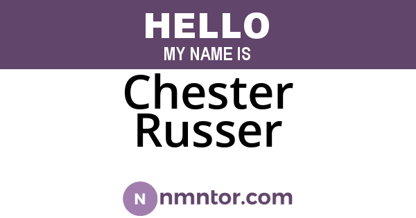 Chester Russer