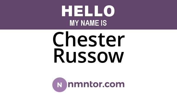 Chester Russow
