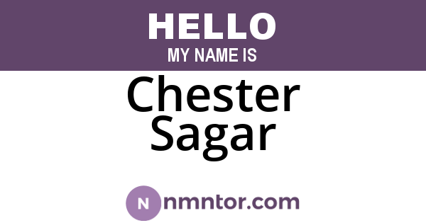 Chester Sagar