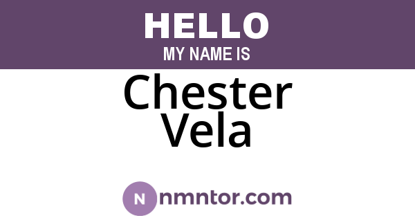 Chester Vela