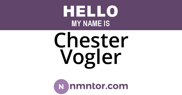 Chester Vogler