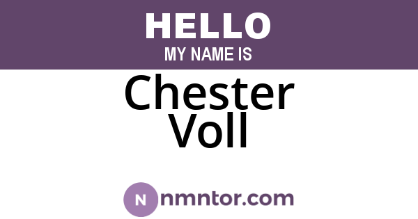 Chester Voll
