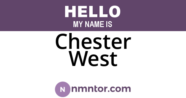 Chester West
