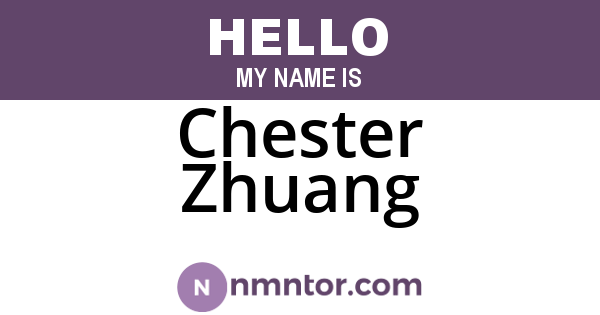 Chester Zhuang