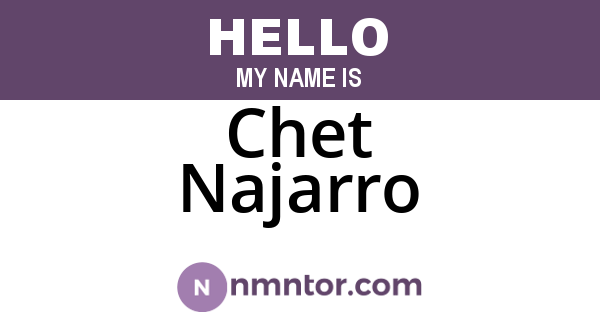 Chet Najarro