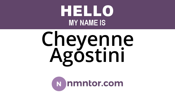 Cheyenne Agostini