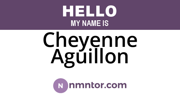 Cheyenne Aguillon