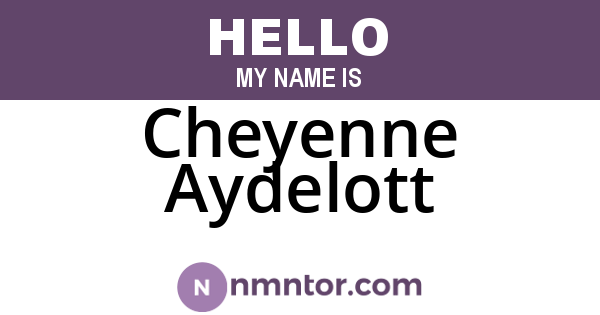 Cheyenne Aydelott