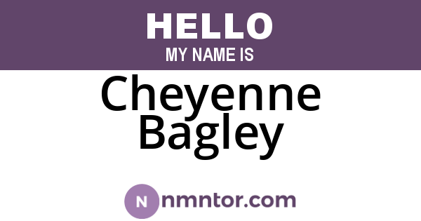 Cheyenne Bagley
