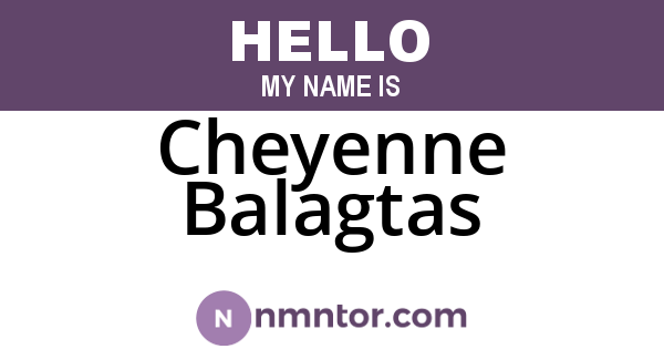 Cheyenne Balagtas