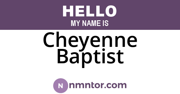 Cheyenne Baptist
