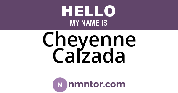 Cheyenne Calzada