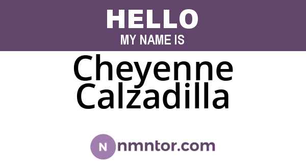 Cheyenne Calzadilla
