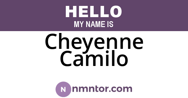 Cheyenne Camilo