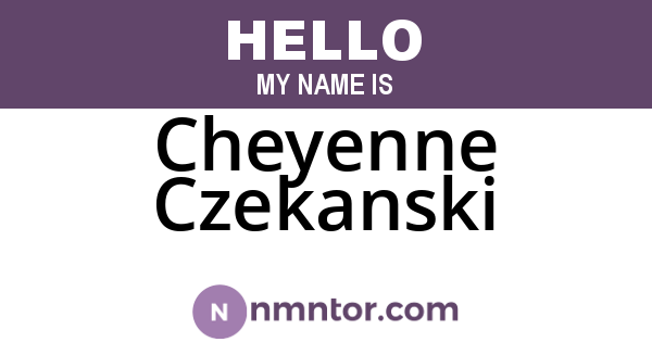 Cheyenne Czekanski