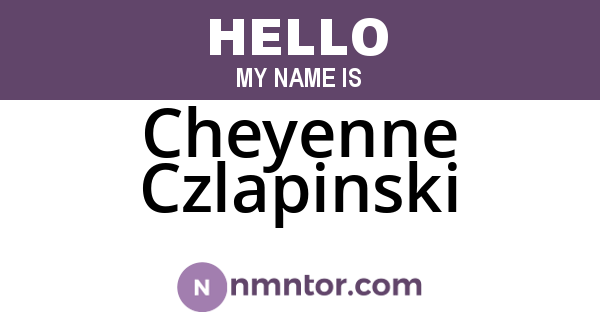Cheyenne Czlapinski