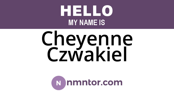 Cheyenne Czwakiel