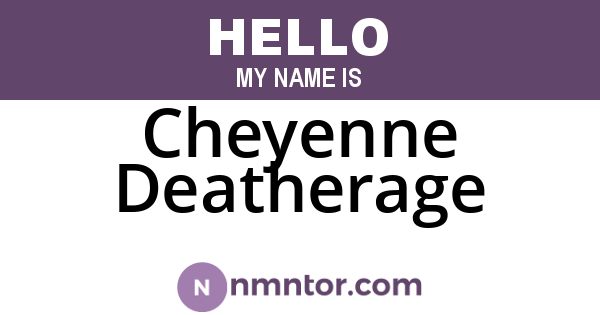 Cheyenne Deatherage