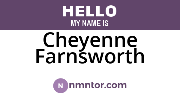 Cheyenne Farnsworth
