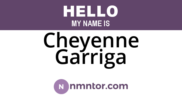 Cheyenne Garriga
