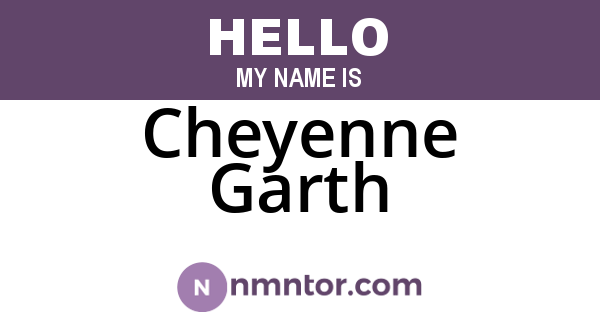 Cheyenne Garth