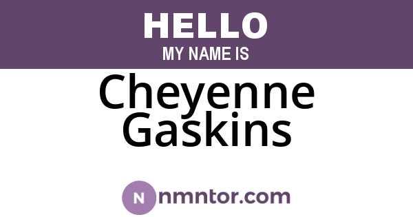 Cheyenne Gaskins