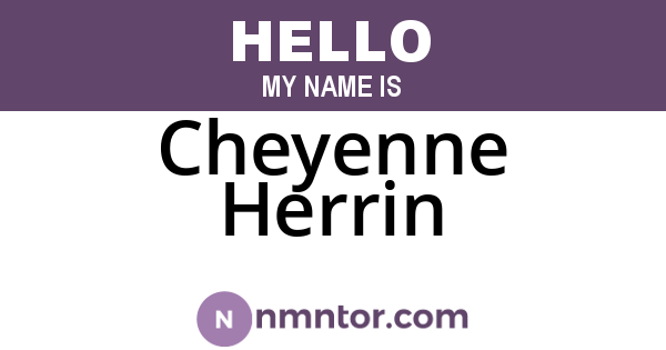 Cheyenne Herrin