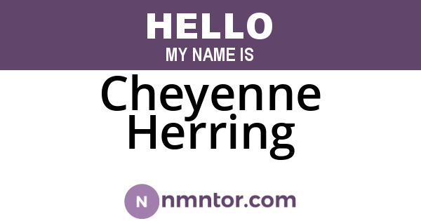 Cheyenne Herring