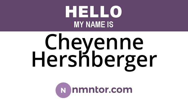 Cheyenne Hershberger