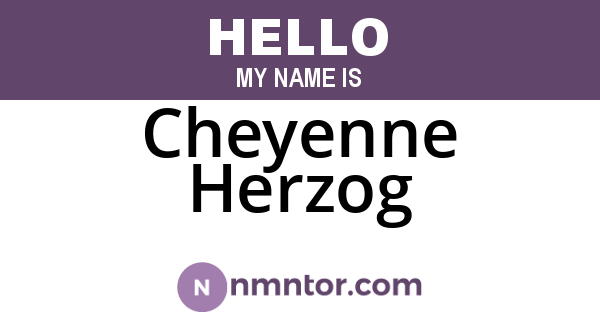 Cheyenne Herzog