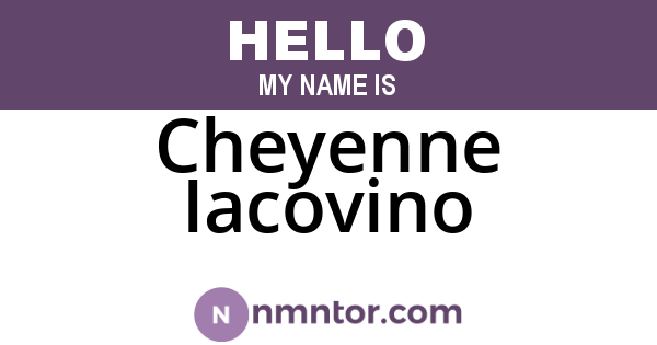 Cheyenne Iacovino