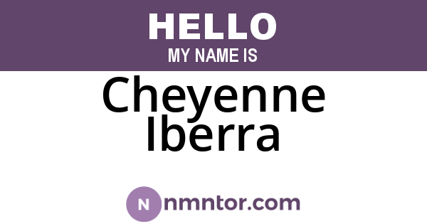 Cheyenne Iberra