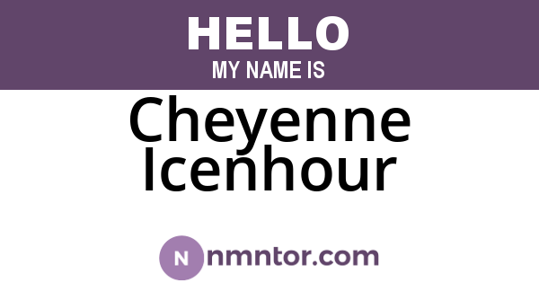 Cheyenne Icenhour